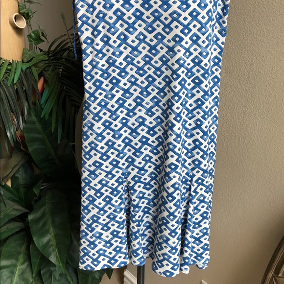 🇺🇸 Anne Klein Sleeveless Blue and White Dress, Size S - Picture 2 of 5